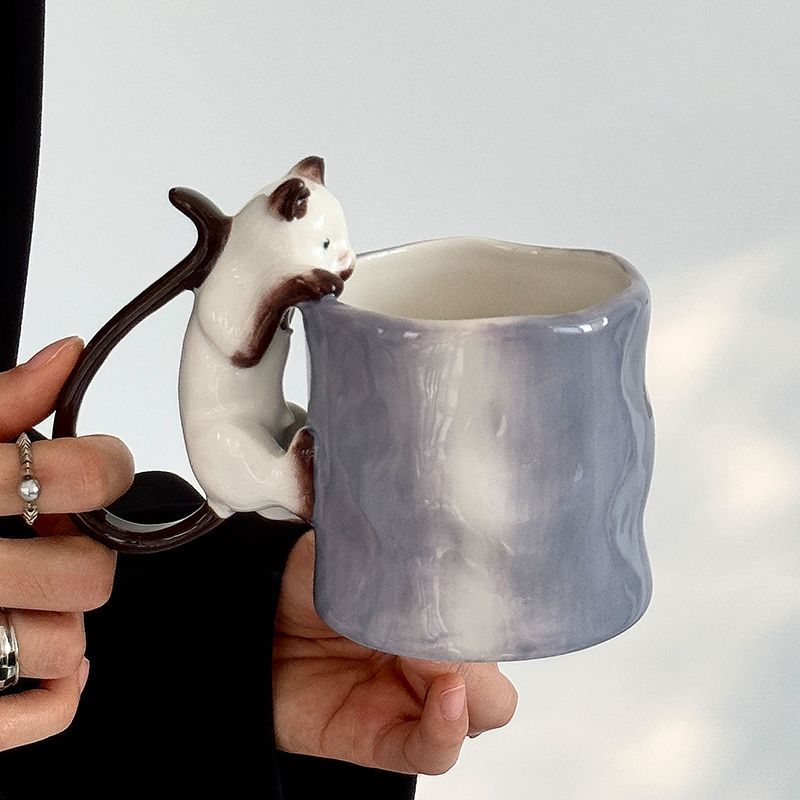 Handmade Ceramic Mug - Керамическая кружка ручной работы нестандартной формы