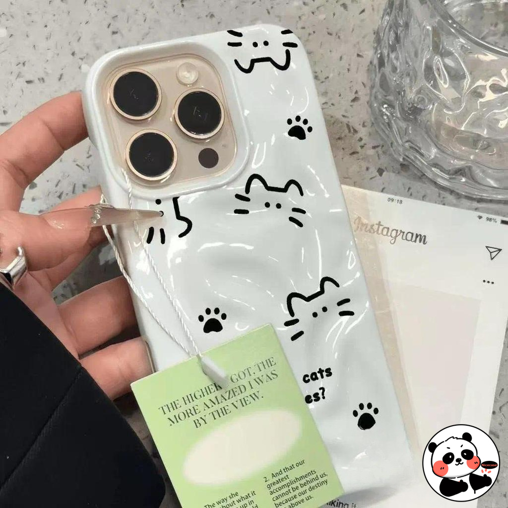 Realme Note 50 - Чехол для телефона Line Cat 3D