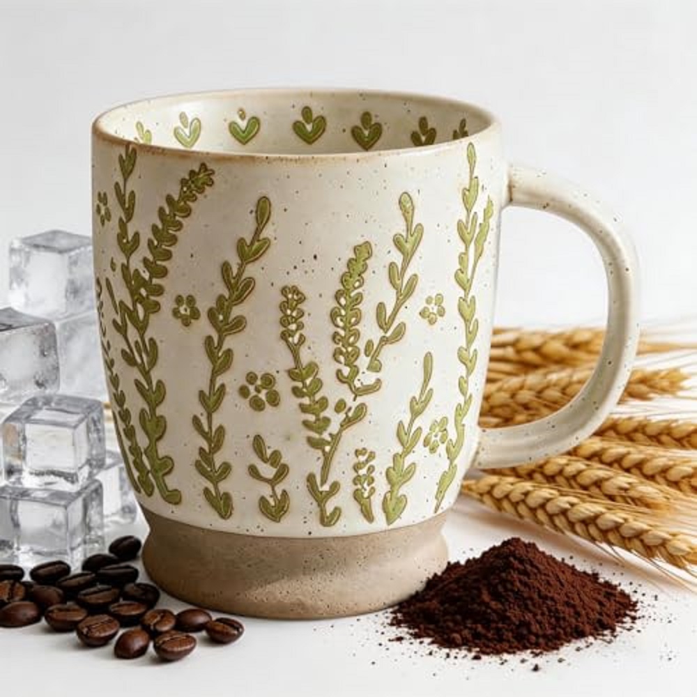 Handmade Ceramic Mug - Кружка для кофе 18 унций в