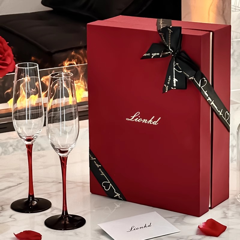 Crystal Wine Glass - Элитный подарочный набор бокалов для шампанского