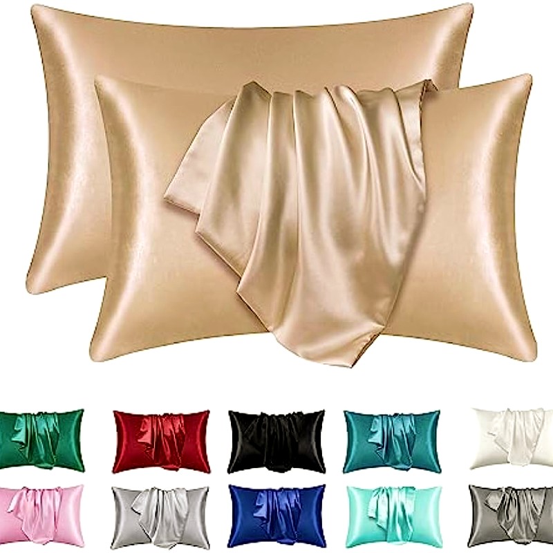 Silk Pillowcase Set - Комплект из 2 сатиновых шелковых наволочек