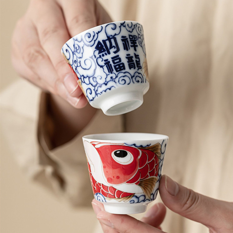 Handmade Ceramic Mug - 1 шт. китайская винтажная фарфоровая чайная